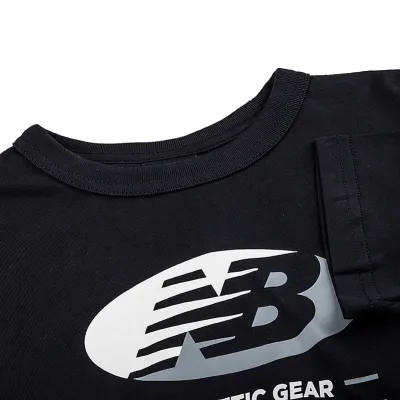 Дитяча Футболка New Balance Essentials Reimagined Graphic Чорний S (YT31517BK) - 2 - Robinzon.ua