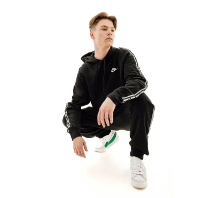 Чоловічий Костюм спортивний Nike M NK CLUB FLC GX HD TRK SUIT Чорний S (7dFB7296-010 S) - 4 - Robinzon.ua