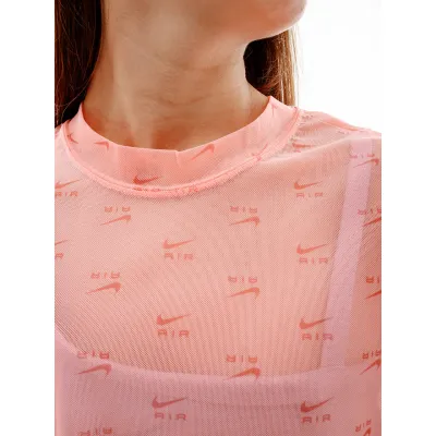 Жіноча Футболка Nike W NSW AIR AOP MESH SS CROP TOP Рожевий  S (7dDV8245-611 S) - 3 - Robinzon.ua