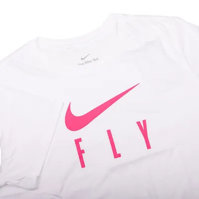 Жіноча Футболка Nike W NK DF SWOOSH FLY GRX TEE Білий L (7dFQ6606-100 L) - 2 - Robinzon.ua