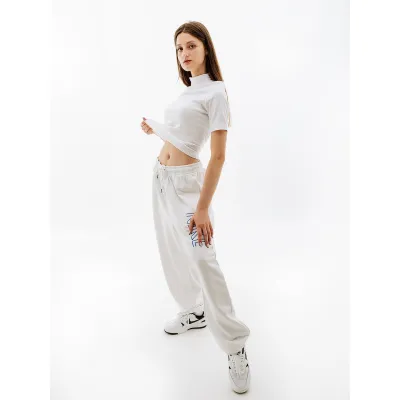 Жіноча Футболка Nike W NSW ESSNTL RIB MOCK SS TOP Білий  M (7dDV7958-100 M) - 3 - Robinzon.ua