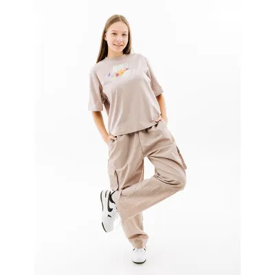 Жіноча Футболка NIKE TEE OC 3 BOXY Бежевий  S (7dFB8191-272 S) - 3 - Robinzon.ua