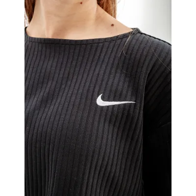 Жіноча Футболка Nike W NSW RIB JRSY SS TOP Чорний  XS (7dDV7870-010 XS) - 1 - Robinzon.ua