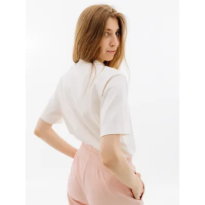 Жіноча Футболка Puma YONA SUNP Mock Neck Tee Бежевий XS (7d53797765 XS) - 2 - Robinzon.ua