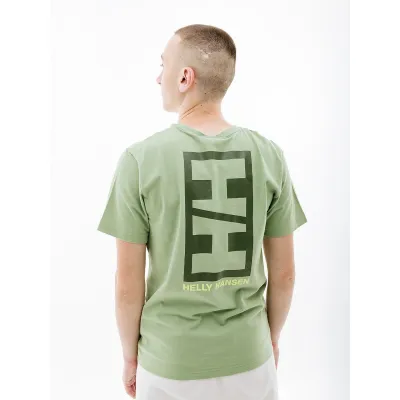 Мужская Футболка HELLY HANSEN CORE GRAPHIC T Зеленый XL (7d53936-406 XL) - 2 - Robinzon.ua