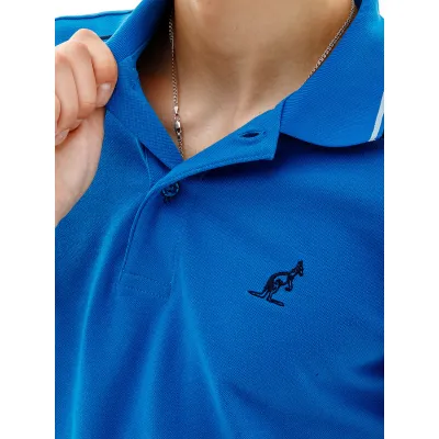 Чоловіча Футболка AUSTRALIAN 2-STRIPE PIQUE' POLO S-FIT Блакитний XL (7dLSUPO0004-335 XL) - 2 - Robinzon.ua