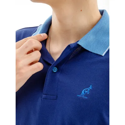 Мужская Футболка AUSTRALIAN LINES POLO PIQUE' EL R-FIT Синий L (7dLSUPO0010-842 L) - 2 - Robinzon.ua