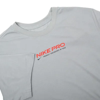 Чоловіча Футболка Nike M NK DF TEE DB NK PRO 2 Сірий S (DM5677-077 S) - 2 - Robinzon.ua