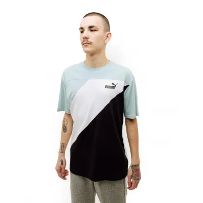Чоловіча Футболка Puma POWER Colorblock Tee Різнокольоровий XL (7d67892922 XL) - 2 - Robinzon.ua