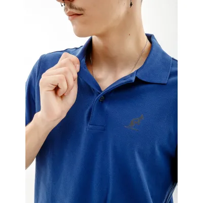 Мужская Футболка AUSTRALIAN LOGOS POLO PIQUE' EL R-FIT Синий L (7dLSUPO0063-842 L) - 2 - Robinzon.ua