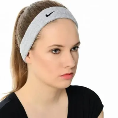 Повязка на голову Nike SWOOSH HEADBAND Серый Уни OSFM (N.NN.07.051.OS) - 2 - Robinzon.ua