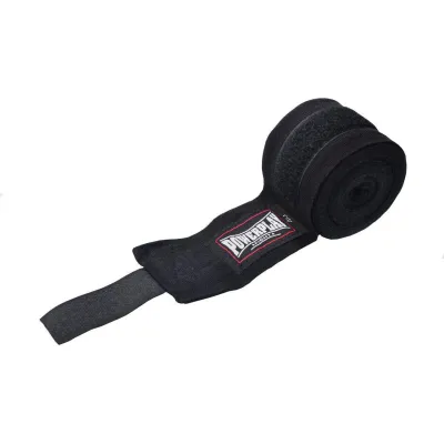 Бинти для боксу PowerPlay 3047 Чорні Lycra (спандекс) (3м) - 2 - Robinzon.ua