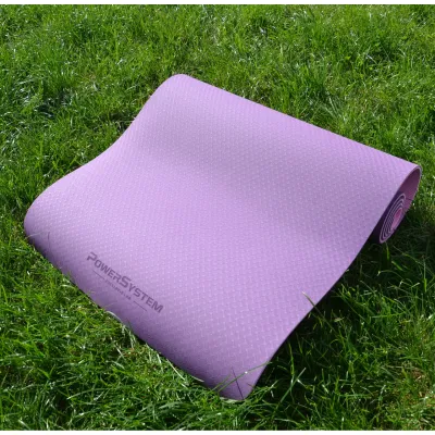 Коврик для йоги и фитнеса Power System PS-4060 TPE Yoga Mat Premium Purple (183х61х0.6) - 3 - Robinzon.ua