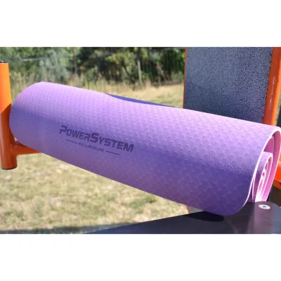 Коврик для йоги и фитнеса Power System PS-4060 TPE Yoga Mat Premium Purple (183х61х0.6) - 5 - Robinzon.ua