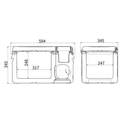 Компресорний автохолодильник Alpicool RT20 (19 літрів). До -20℃. Живлення 12, 24, 220 В, вбудована батарея - 4 Компресорний автохолодильник Alpicool RT20 (19 літрів). До -20℃. Живлення 12, 24, 220 В, вбудована батарея - 4 - Robinzon.ua