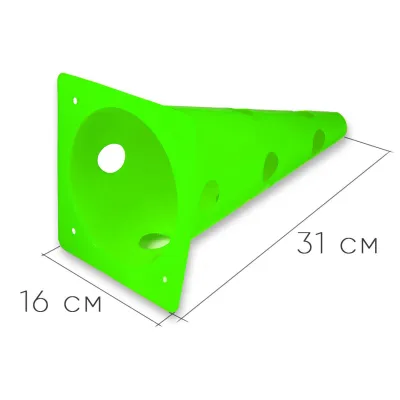 Конус-фишка спортивная EasyFit 31 см зеленая - 1 - Robinzon.ua