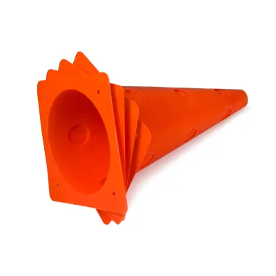 Конусы-фишки спортивные EasyFit  31 см (набор 4 штуки) оранжевые - 4 - Robinzon.ua