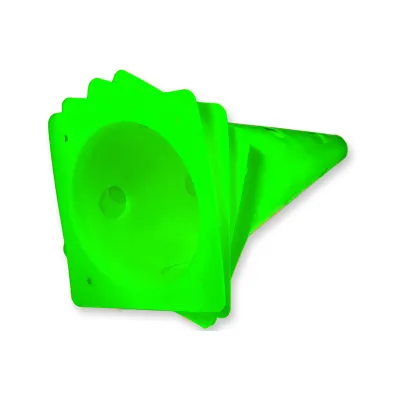 Конусы-фишки спортивные EasyFit  31 см (набор 4 штуки) зеленые - 4 - Robinzon.ua