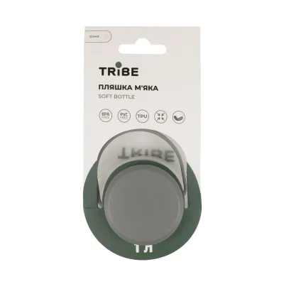 Пляшка Tribe Soft Bottle 1 л TPU м'яка  T-FE-0023-crystal-white - 3 - Robinzon.ua