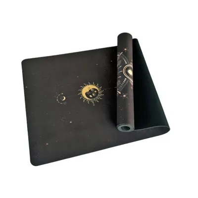 Коврик для йоги EasyFit BlackMoon (замша-каучук) черный - 2 Коврик для йоги EasyFit BlackMoon (замша-каучук) черный - 2 - Robinzon.ua