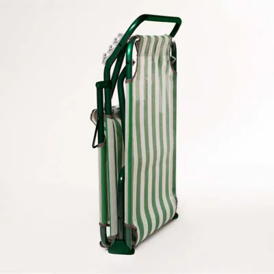 Розкладачка "Діагональ" d22 мм (Текстилен, Зелено-біла смуга) - 3 - Robinzon.ua