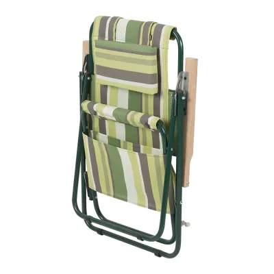Крісло-шезлонг "Ясень" d20 мм (Текстилен, Зелена смуга) - 2 Крісло-шезлонг "Ясень" d20 мм (Текстилен, Зелена смуга) - 2 - Robinzon.ua