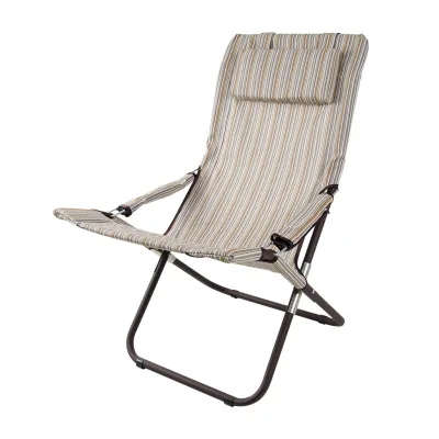 Шезлонг "Горизонт" d25 мм (Текстилен, Бежевий) - 1 - Robinzon.ua