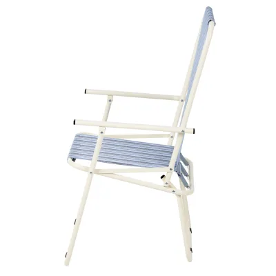 Стілець "Дачний" d18 мм (Текстилен, Блакитна смуга) - 1 Стілець "Дачний" d18 мм (Текстилен, Блакитна смуга) - 1 - Robinzon.ua