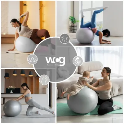 Фитбол (мяч для фитнеса) 75 см WCG Anti-Burst нагрузка 250 кг серый + насос Фитболы - 5 Фитбол (мяч для фитнеса) 75 см WCG Anti-Burst нагрузка 250 кг серый + насос Фитболы - 5 - Robinzon.ua