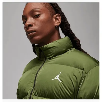 Мужская Куртка JORDAN MJ ESS POLY PUFFER JKT Зеленый S (7dFB7331-340 S) - 3 - Robinzon.ua