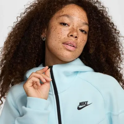 Жіноча Толстовка Nike W NSW TCH FLC WR FZ HDY Блакитний L (7dFB8338-474 L) - 2 - Robinzon.ua