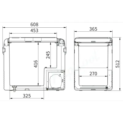 Компресорний автохолодильник Alpicool CL50G (45 літрів). До -20℃, (12, 24, 220 вольт) - 5 Компресорний автохолодильник Alpicool CL50G (45 літрів). До -20℃, (12, 24, 220 вольт) - 5 - Robinzon.ua