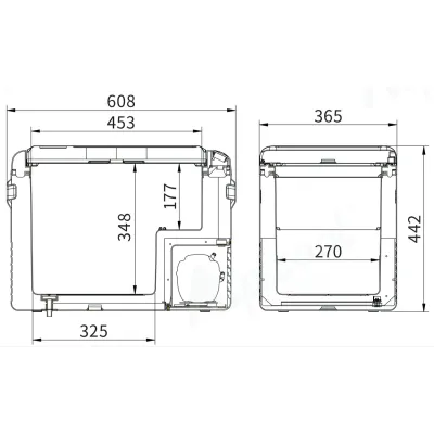 Компресорний автохолодильник Alpicool CL40G (37 літрів, LG Compressor). До -20℃, (12, 24, 220 вольт) - 6 Компресорний автохолодильник Alpicool CL40G (37 літрів, LG Compressor). До -20℃, (12, 24, 220 вольт) - 6 - Robinzon.ua