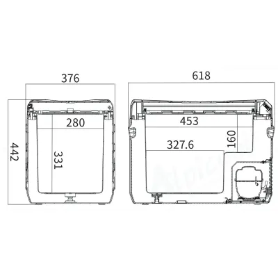 Компресорний автохолодильник Alpicool NL40 (35 літрів, LG Compressor). До -20℃, (12, 24, 220 вольт) - 5 Компресорний автохолодильник Alpicool NL40 (35 літрів, LG Compressor). До -20℃, (12, 24, 220 вольт) - 5 - Robinzon.ua