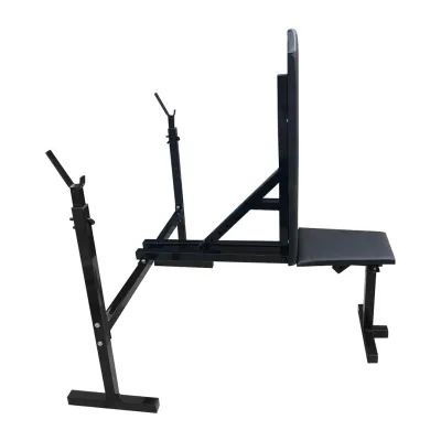 Скамья для жима со стойками 40 на 40 мм регулируемая Черный - 2 Скамья для жима со стойками 40 на 40 мм регулируемая Черный - 2 - Robinzon.ua