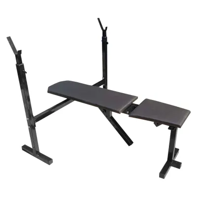 Скамья для жима со стойками 40 на 40 мм регулируемая Черный - 5 Скамья для жима со стойками 40 на 40 мм регулируемая Черный - 5 - Robinzon.ua