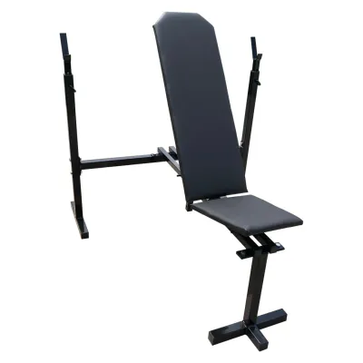 Скамья для жима со стойками 40 на 40 мм регулируемая Черный - 6 Скамья для жима со стойками 40 на 40 мм регулируемая Черный - 6 - Robinzon.ua