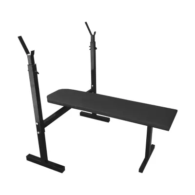 Скамья для жима со стойками горизонтальная Черный - 2 Скамья для жима со стойками горизонтальная Черный - 2 - Robinzon.ua