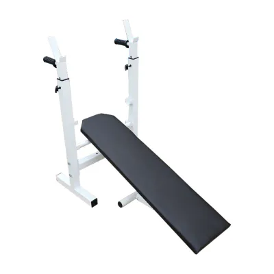 Скамья для жима горизонтальная складная Белый - 1 - Robinzon.ua