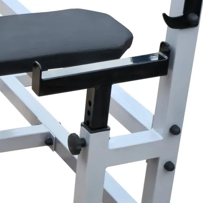 Скамья горизонтальная профессиональная для жима со страховкой 60 на 60 мм - 3 Скамья горизонтальная профессиональная для жима со страховкой 60 на 60 мм - 3 - Robinzon.ua