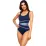 Купальник суцільний жіночий Aqua Speed Stella Lady Чорний Блакитний (S) 36 (299-41) - 2 - Robinzon.ua