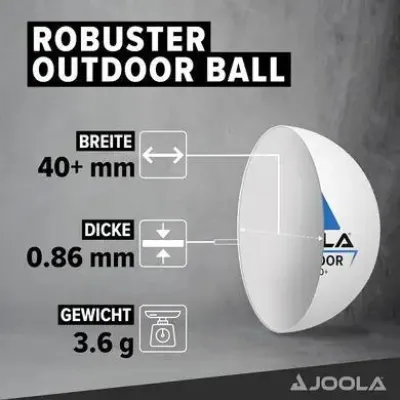 Набір для настільного тенісу Joola Vivid Outdoor 2 Bats 3 Balls (930953) - 6 - Robinzon.ua