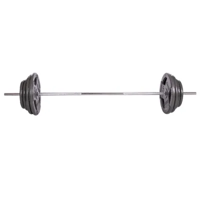 Штанга прямая со стальными блинами на 115 кг длина-1,8м Sport 2431-115 - 1 - Robinzon.ua