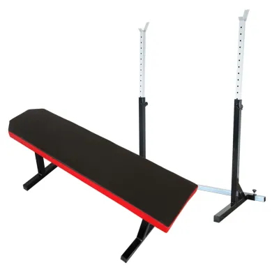 Лавка горизонтальна для жиму + Стійки під штангу 50 на 50 мм - 2 Лавка горизонтальна для жиму + Стійки під штангу 50 на 50 мм - 2 - Robinzon.ua