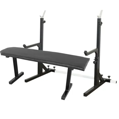 Скамья горизонтальная для жима + Стойки со страховкой профиль 40 на 40 мм - 2 - Robinzon.ua