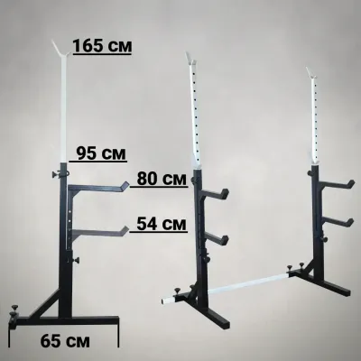 Скамья горизонтальная для жима + Стойки со страховкой профиль 40 на 40 мм - 4 - Robinzon.ua