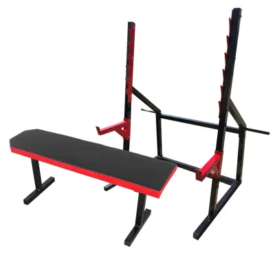 Скамья горизонтальная для жима + Стойки проф со страховкой 50 на 50 мм - 2 Скамья горизонтальная для жима + Стойки проф со страховкой 50 на 50 мм - 2 - Robinzon.ua