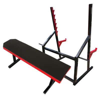 Скамья горизонтальная для жима + Стойки проф со страховкой 50 на 50 мм - 3 Скамья горизонтальная для жима + Стойки проф со страховкой 50 на 50 мм - 3 - Robinzon.ua