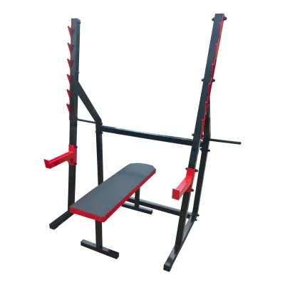 Скамья горизонтальная для жима + Стойки проф со страховкой 50 на 50 мм - 4 Скамья горизонтальная для жима + Стойки проф со страховкой 50 на 50 мм - 4 - Robinzon.ua