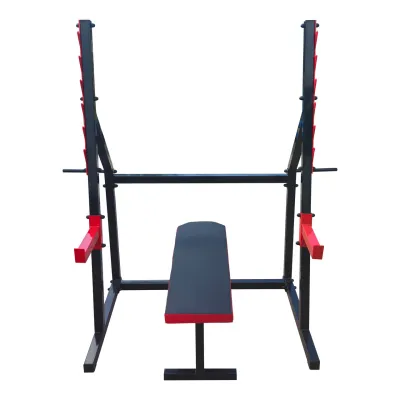 Скамья горизонтальная для жима + Стойки проф со страховкой 50 на 50 мм - 5 Скамья горизонтальная для жима + Стойки проф со страховкой 50 на 50 мм - 5 - Robinzon.ua